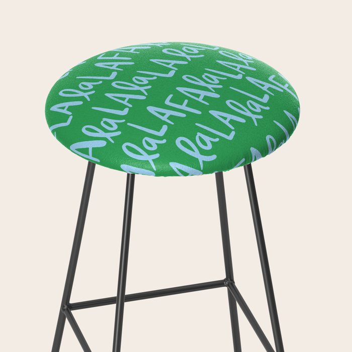 Fa La La . Bold green and winter blue  Stool Gallery Image 2