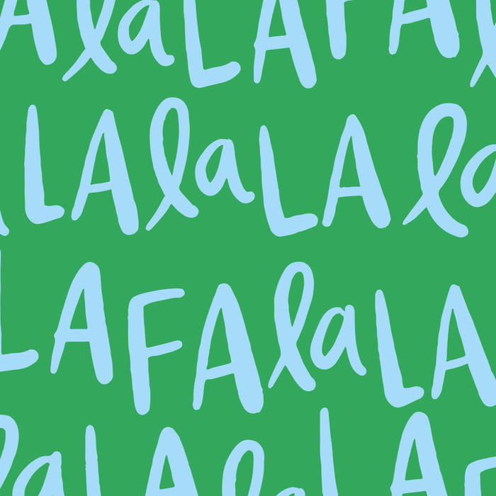 Fa La La . Bold green and winter blue  Coffee Mug Gallery Image 2