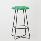 Fa La La . Bold green and winter blue  Stool Gallery Image 1