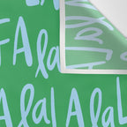Fa La La . Bold green and winter blue  Wall Tapestry Gallery Image 3