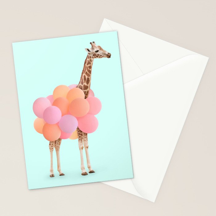 GIRAFFE PARTY Stationery Card Gallery Image 2