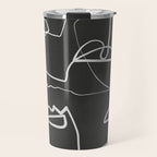 Abstract line art 12-2 Travel Mug Gallery Image 1