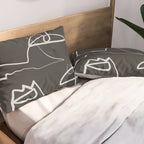Abstract line art 12-2 Pillow Sham Gallery Image 2