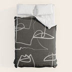 Abstract line art 12-2 Comforter Gallery Image 6