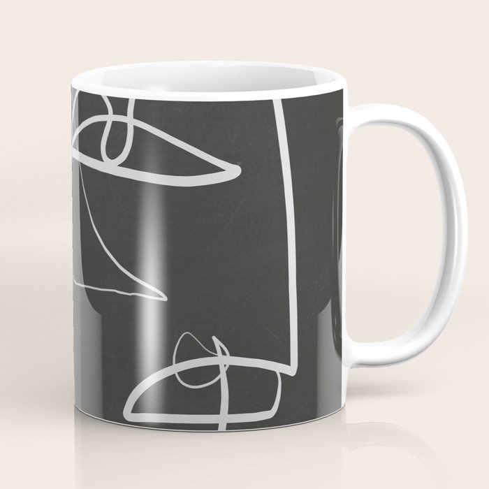 Abstract line art 12-2 Coffee Mug Gallery Image 1