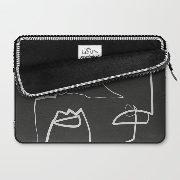 Abstract line art 12-2 Laptop Sleeve Gallery Image 2