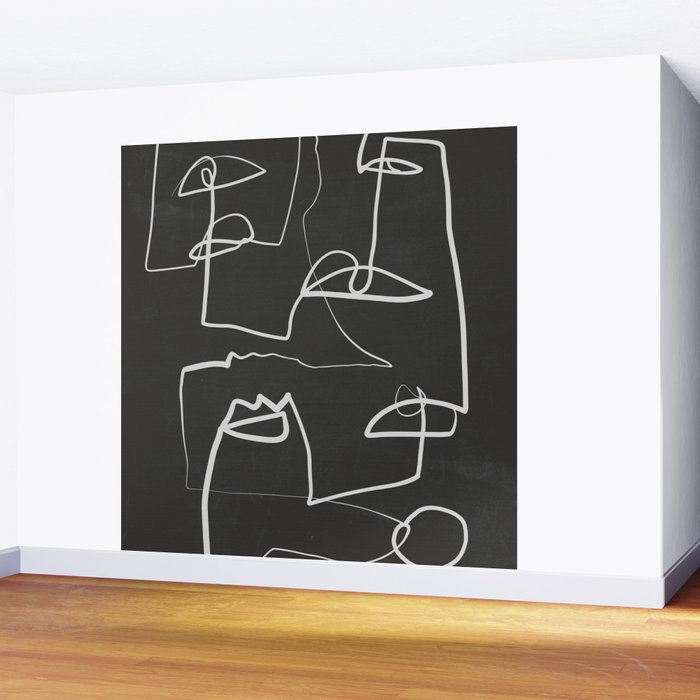 Abstract line art 12-2 Wall Mural Gallery Image 2