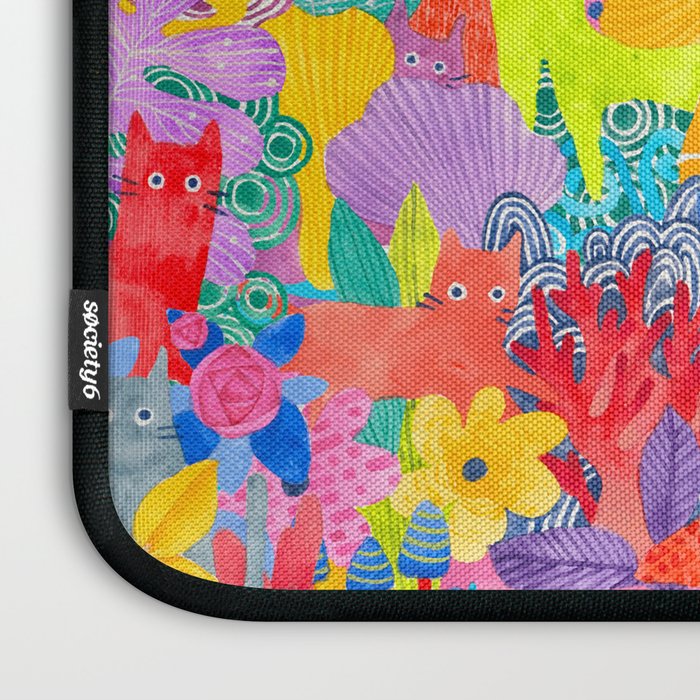 Cute Cats Hide and Seek Laptop Sleeve Gallery Image 3