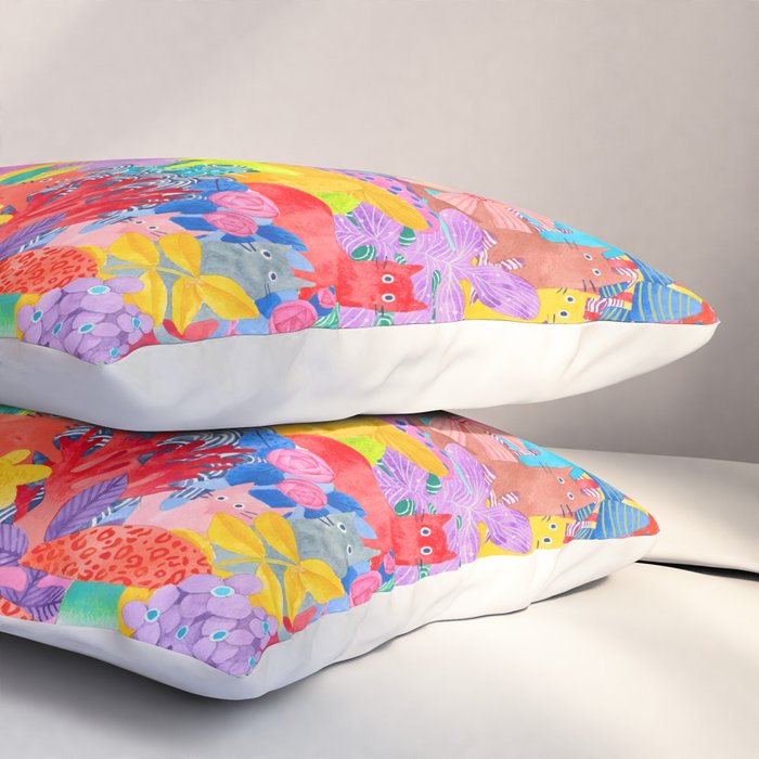 Cute Cats Hide and Seek Pillow Sham Gallery Image 3