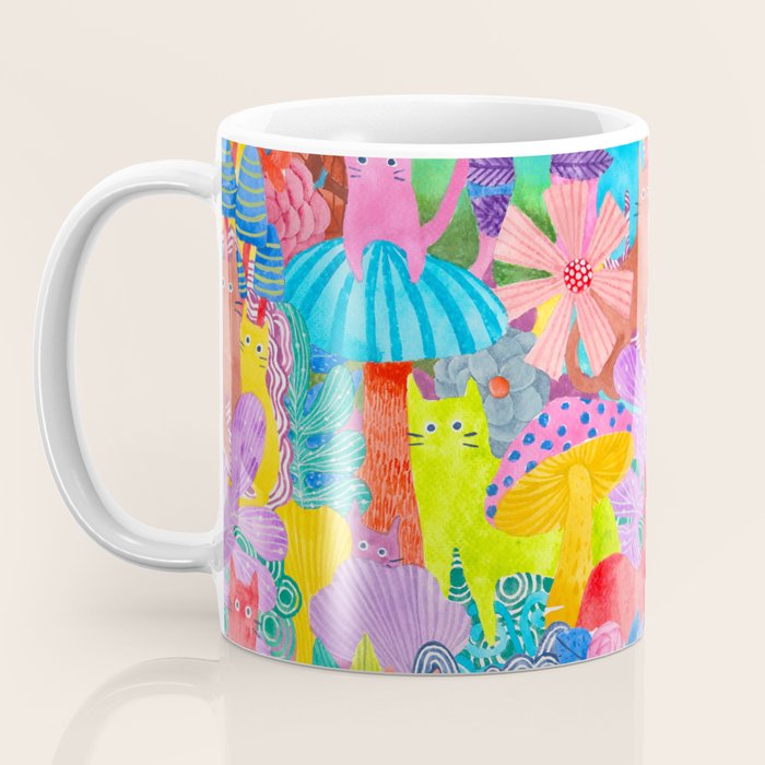 Cute Cats Hide and Seek Coffee Mug Gallery Image 3