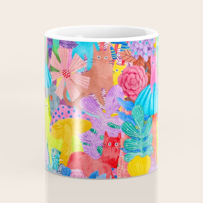 Cute Cats Hide and Seek Coffee Mug Gallery Image 4