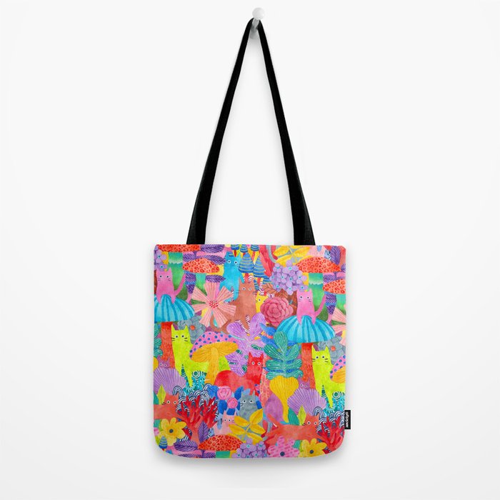 Cute Cats Hide and Seek Tote Bag Gallery Image 2