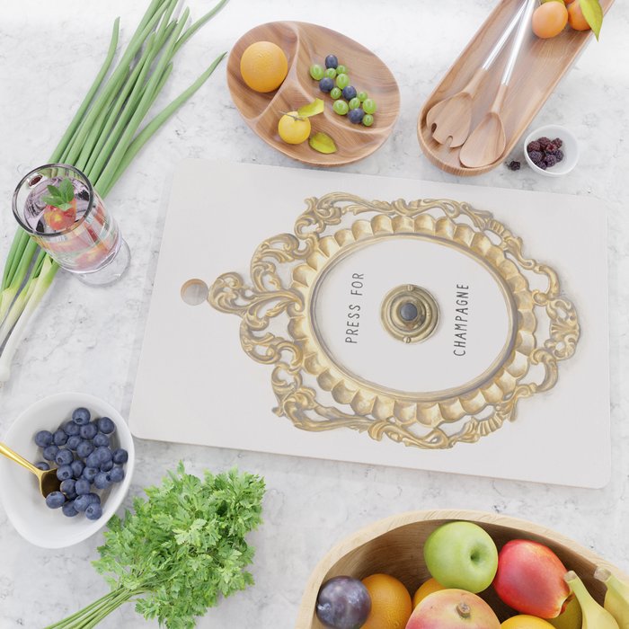 Press For Champagne Cutting Board Gallery Image 2