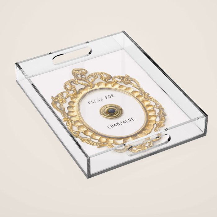 Press For Champagne Acrylic Tray Gallery Image 1