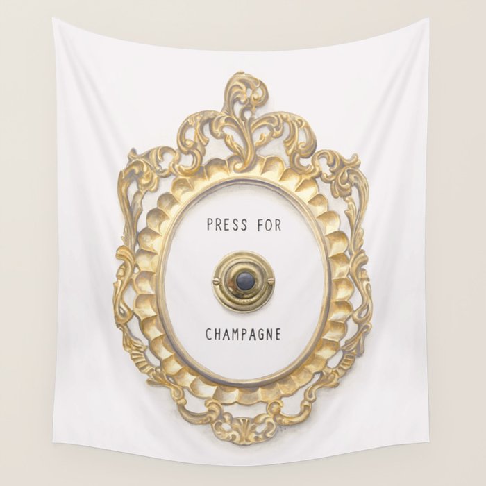 Press For Champagne Wall Tapestry Gallery Image 4
