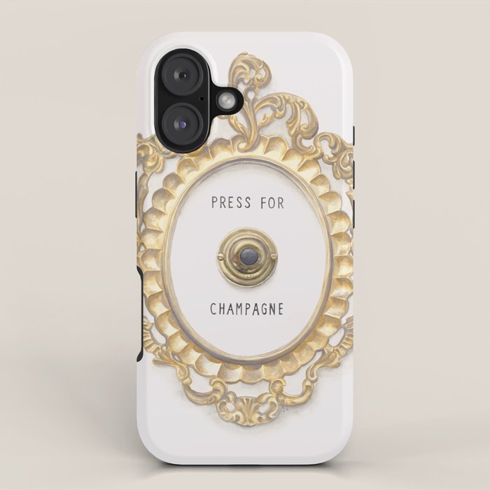 Press For Champagne iPhone Case Gallery Image 1