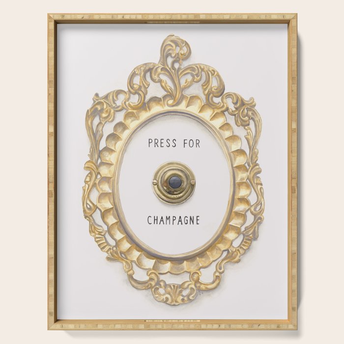 Press For Champagne Serving Tray Gallery Image 1