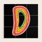 Rainbow D Wood Wall Art Gallery Image 1