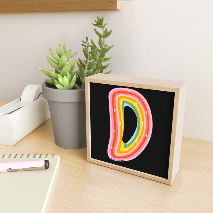 Rainbow D Mini Art Print Gallery Image 2