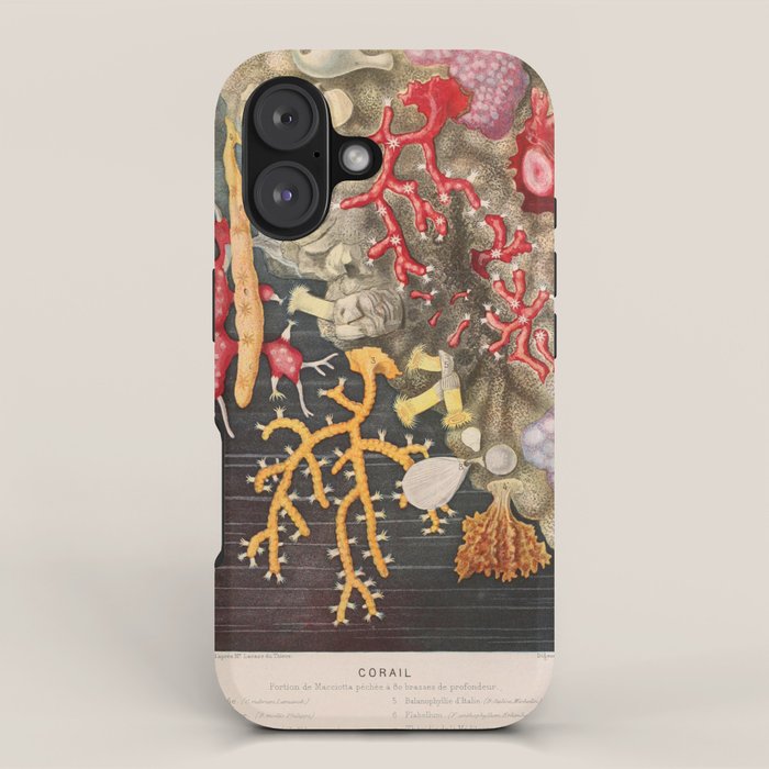 Corals from "Le Monde de la Mer," 1866 (benefitting The Nature Conservancy) iPhone Case Gallery Image 1
