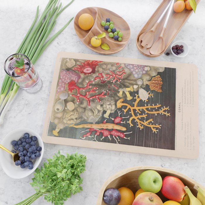 Corals from "Le Monde de la Mer," 1866 (benefitting The Nature Conservancy) Cutting Board Gallery Image 2