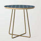 Royal Fleur De Lis In Navy Side Table Gallery Image 1