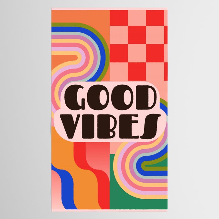 Good Vibes 4 Tablecloth Gallery Image 2