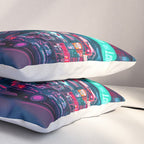 Cyberpunk Tokyo Street Pillow Sham Gallery Image 3