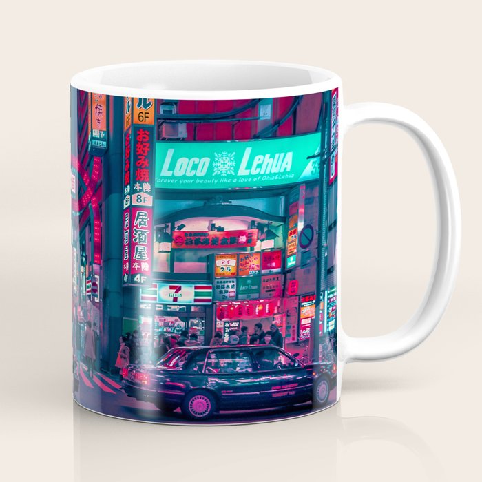 Cyberpunk Tokyo Street Coffee Mug