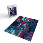 Cyberpunk Tokyo Street Jigsaw Puzzle Gallery Image 2