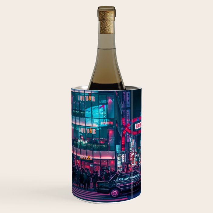 Cyberpunk Tokyo Street Wine Chiller Gallery Image 2