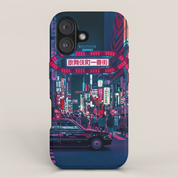 Cyberpunk Tokyo Street iPhone Case