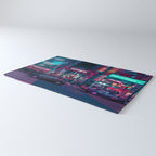 Cyberpunk Tokyo Street Rug Gallery Image 3