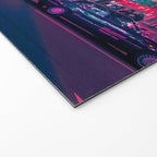 Cyberpunk Tokyo Street Welcome Mat Gallery Image 2