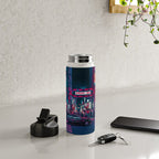 Cyberpunk Tokyo Street Water Bottle Gallery Image 4