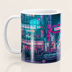 Cyberpunk Tokyo Street Coffee Mug Gallery Image 3