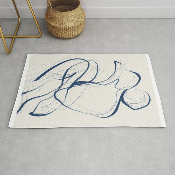 Minimal Abstract Line Art 16 Rug Gallery Image 1