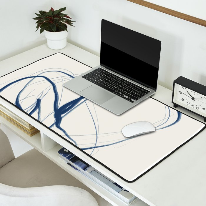 Minimal Abstract Line Art 16 Desk Mat Gallery Image 2