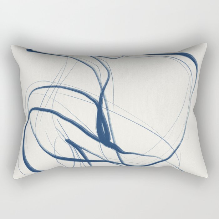 Minimal Abstract Line Art 16 Rectangular Pillow Gallery Image 2