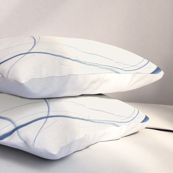Minimal Abstract Line Art 16 Pillow Sham Gallery Image 3
