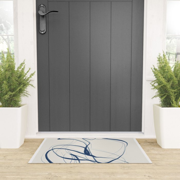 Minimal Abstract Line Art 16 Welcome Mat Gallery Image 3