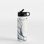 Minimal Abstract Line Art 16 Water Bottle Gallery Image 1