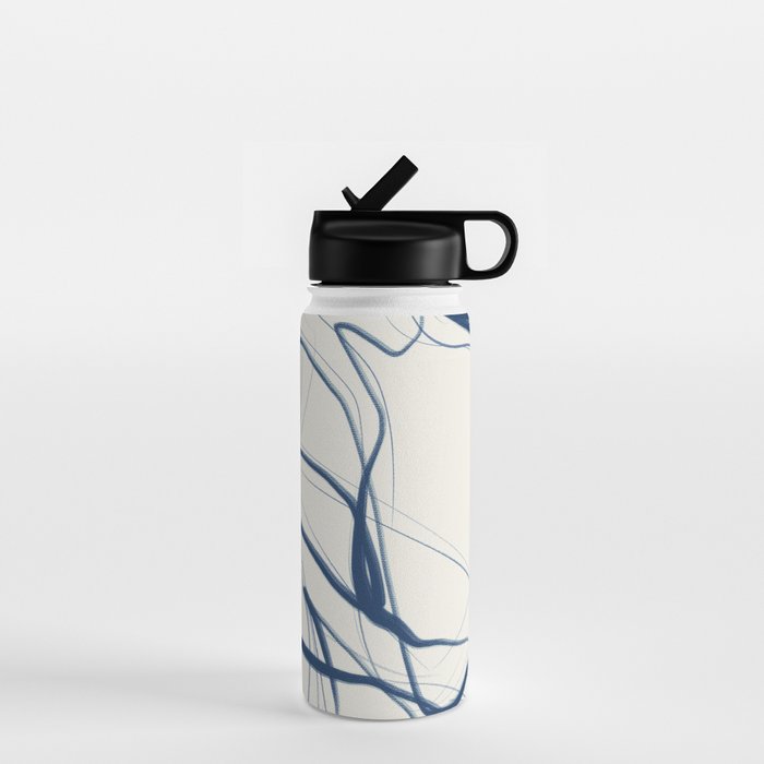 Minimal Abstract Line Art 16 Water Bottle Gallery Image 1