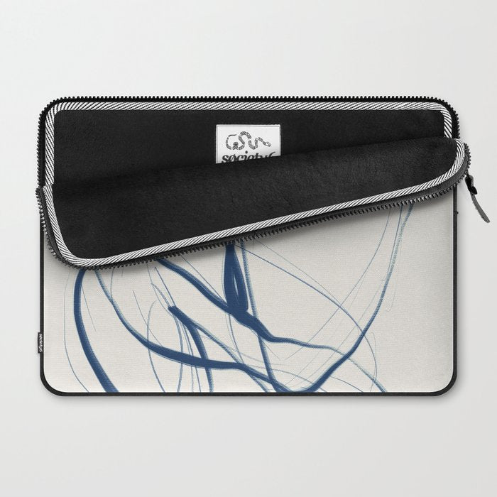 Minimal Abstract Line Art 16 Laptop Sleeve Gallery Image 2