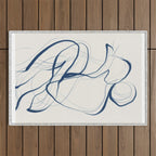 Minimal Abstract Line Art 16 Outdoor Rug Gallery Image 1