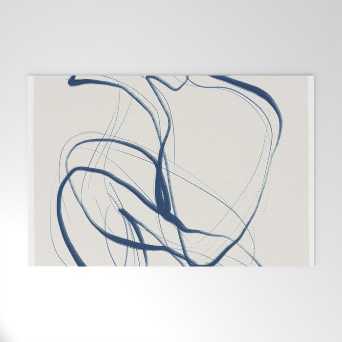 Minimal Abstract Line Art 16 Welcome Mat Gallery Image 1