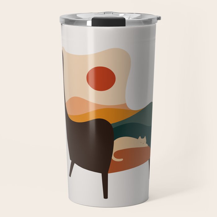 Cat Landscape 75 Travel Mug Gallery Image 1