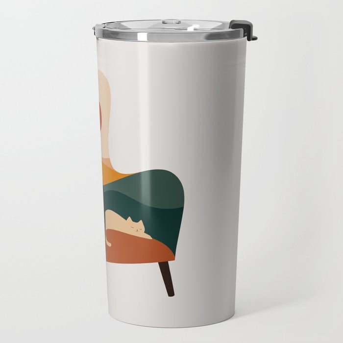 Cat Landscape 75 Travel Mug Gallery Image 2