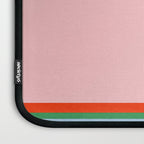 Striped Modular Bold & Colorful Geometric Pattern in Orange Green Light Blue Pink Laptop Sleeve Gallery Image 3