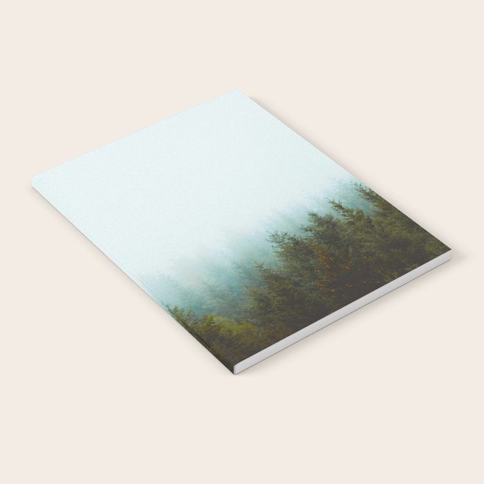 Landscape Pine Forest Green Evergreen Trees Minimalist Simple Landscape Notebook Gallery Image 1